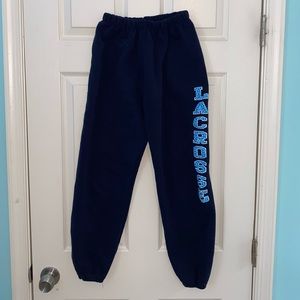 Kids youth large lacrosse sweatpants